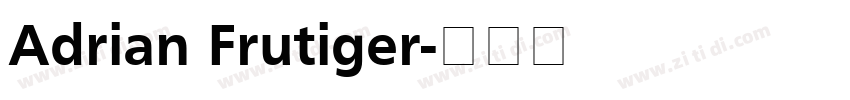 Adrian Frutiger字体转换
